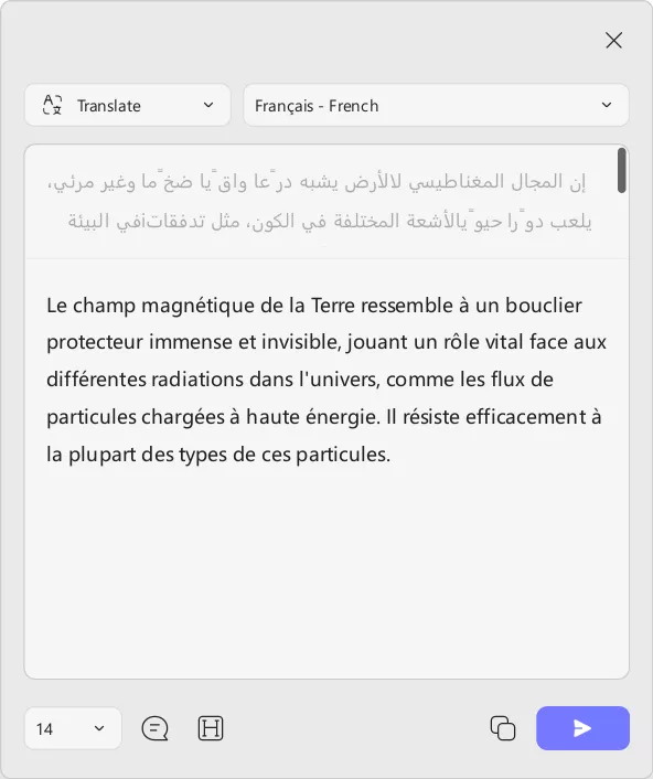 مراجعة القسم المترجم