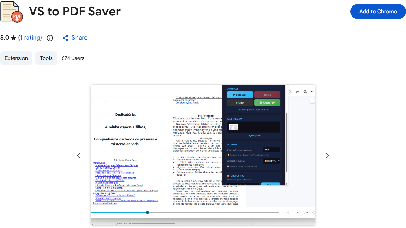 vs to pdf saver