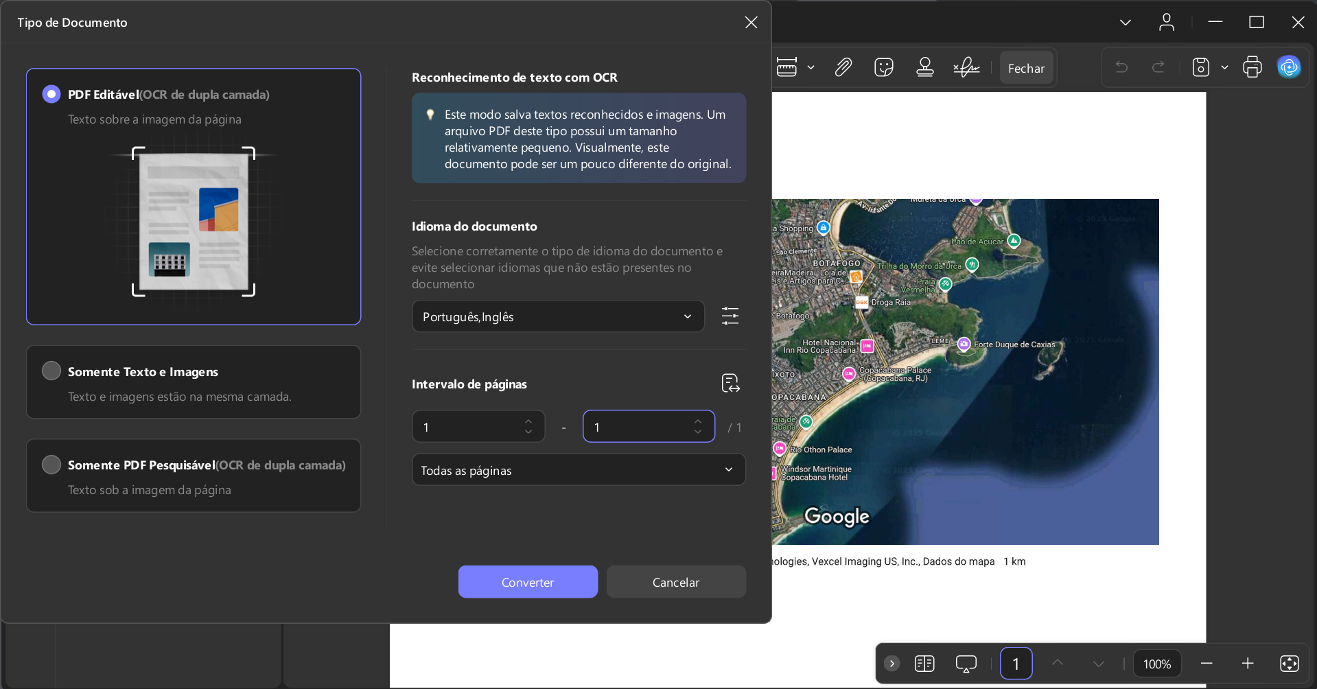 OCR Google maps