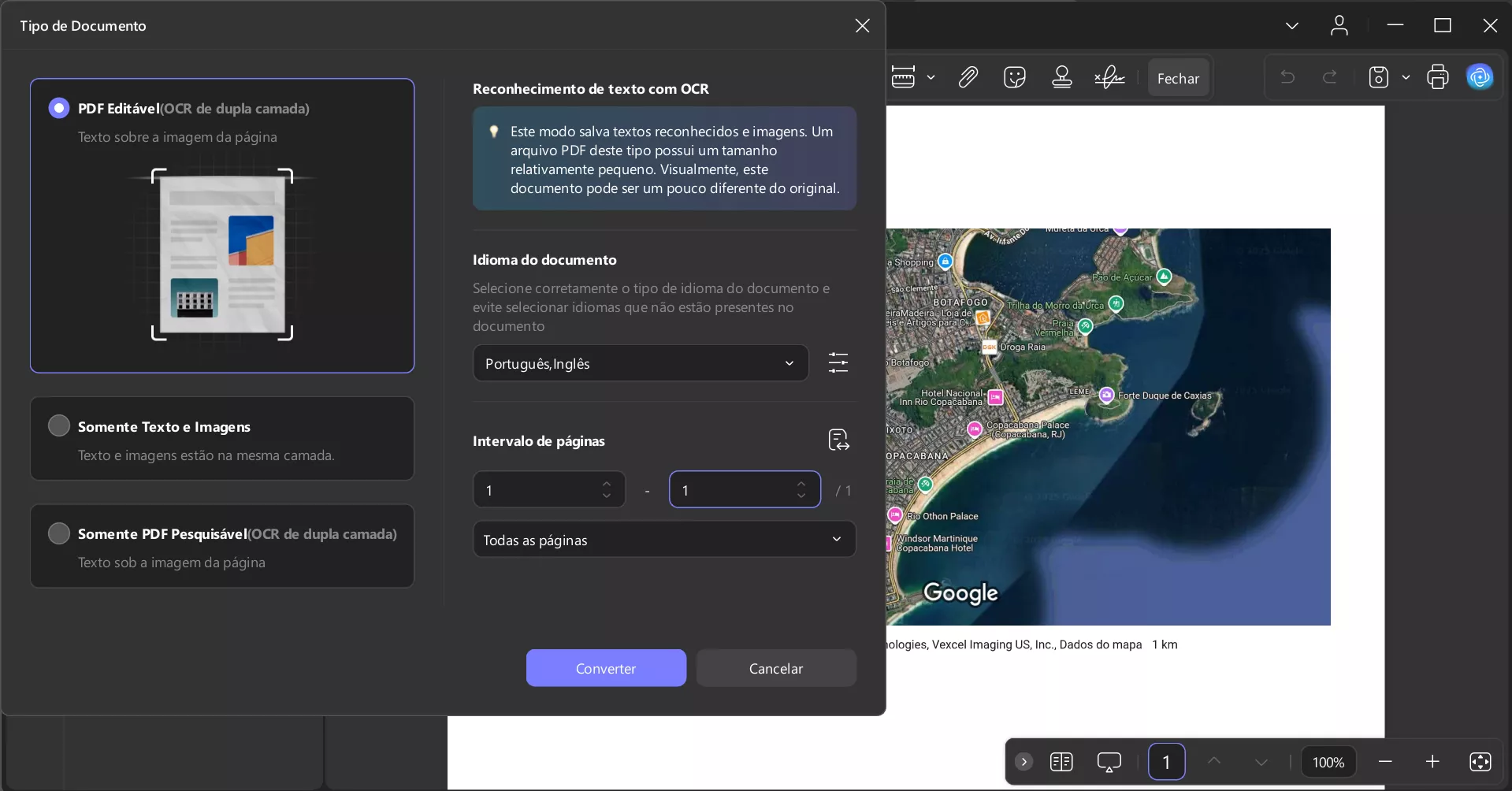 OCR Google maps