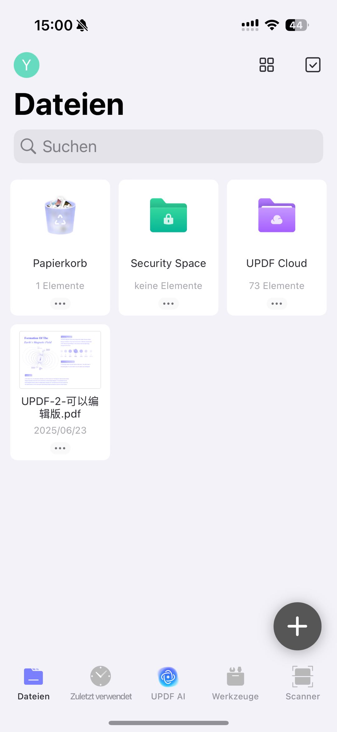updf für Mobiltelefone