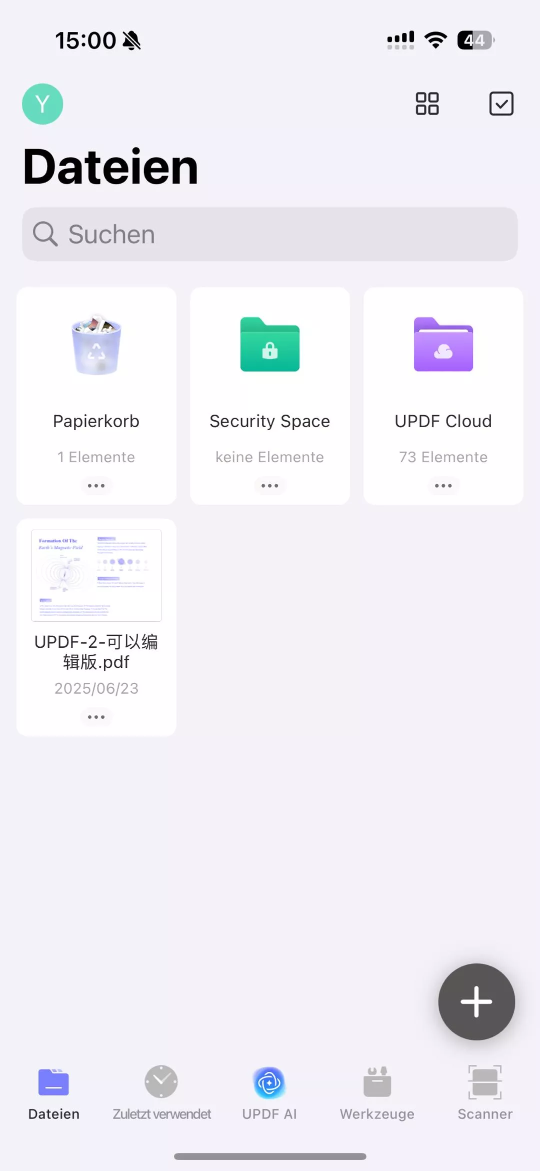 updf für Mobiltelefone