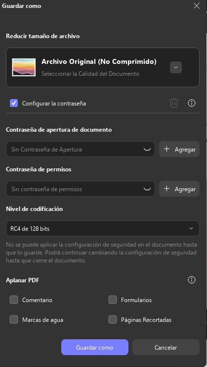 Agregar contraseña al PDF en UPDF Windows 2