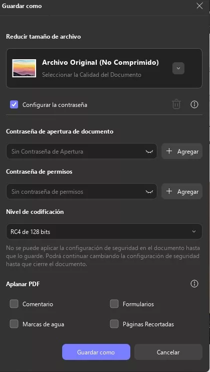 Agregar contraseña al PDF en UPDF Windows 2