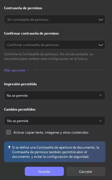 Agregar contraseña de permisos UPDF Windows 2