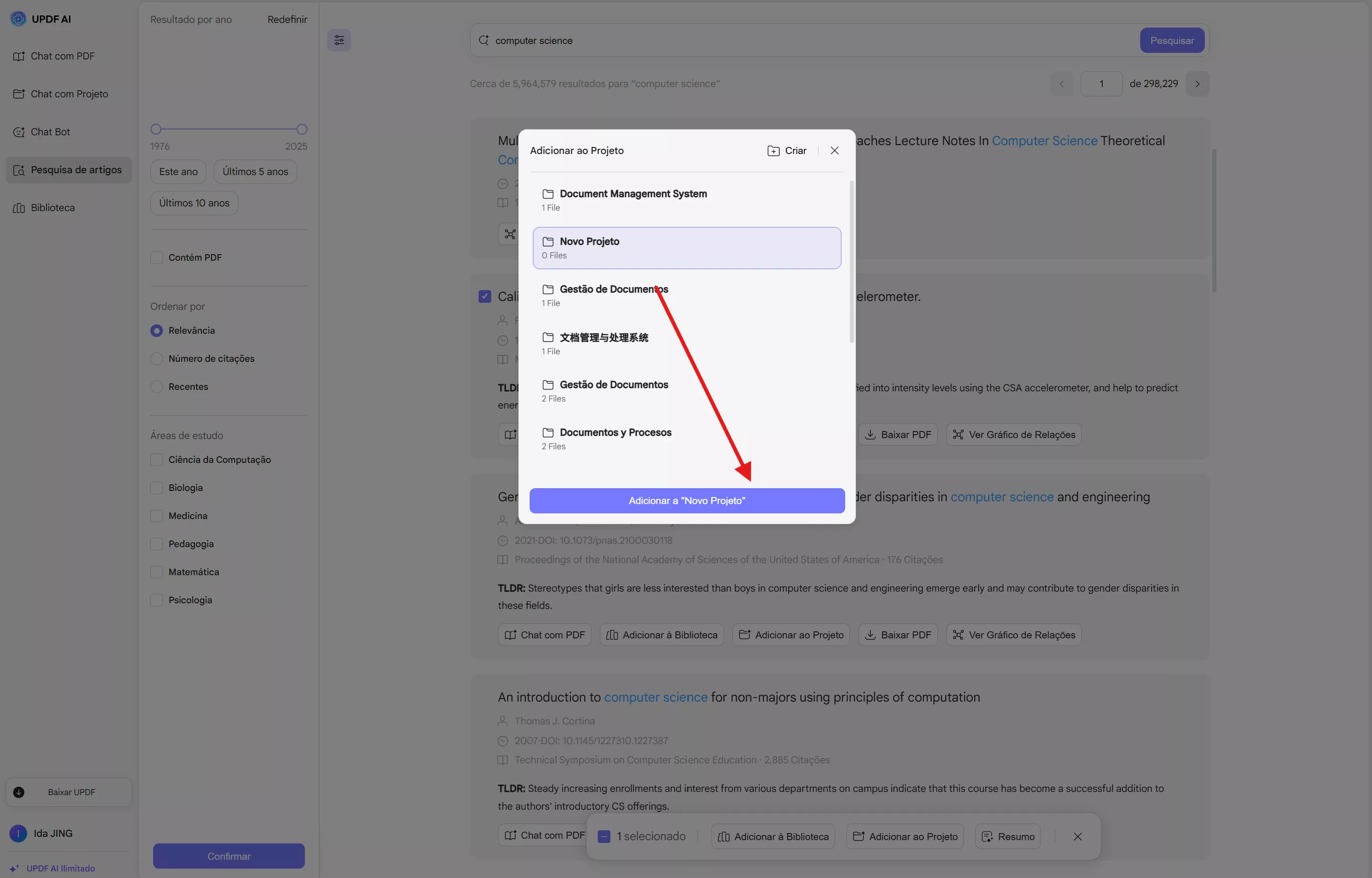 adicionar-ao-projeto