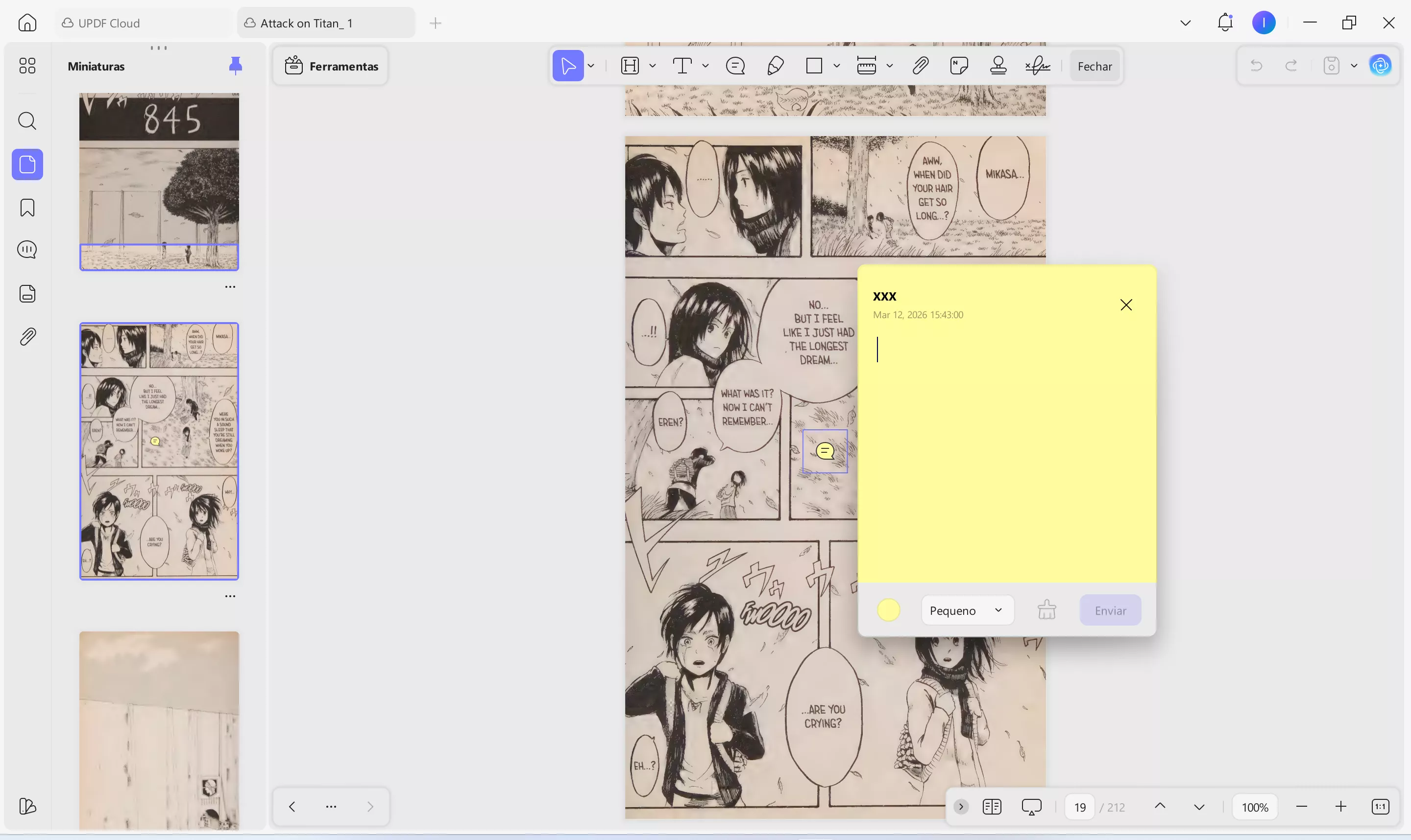 Faça anotações quando necessário