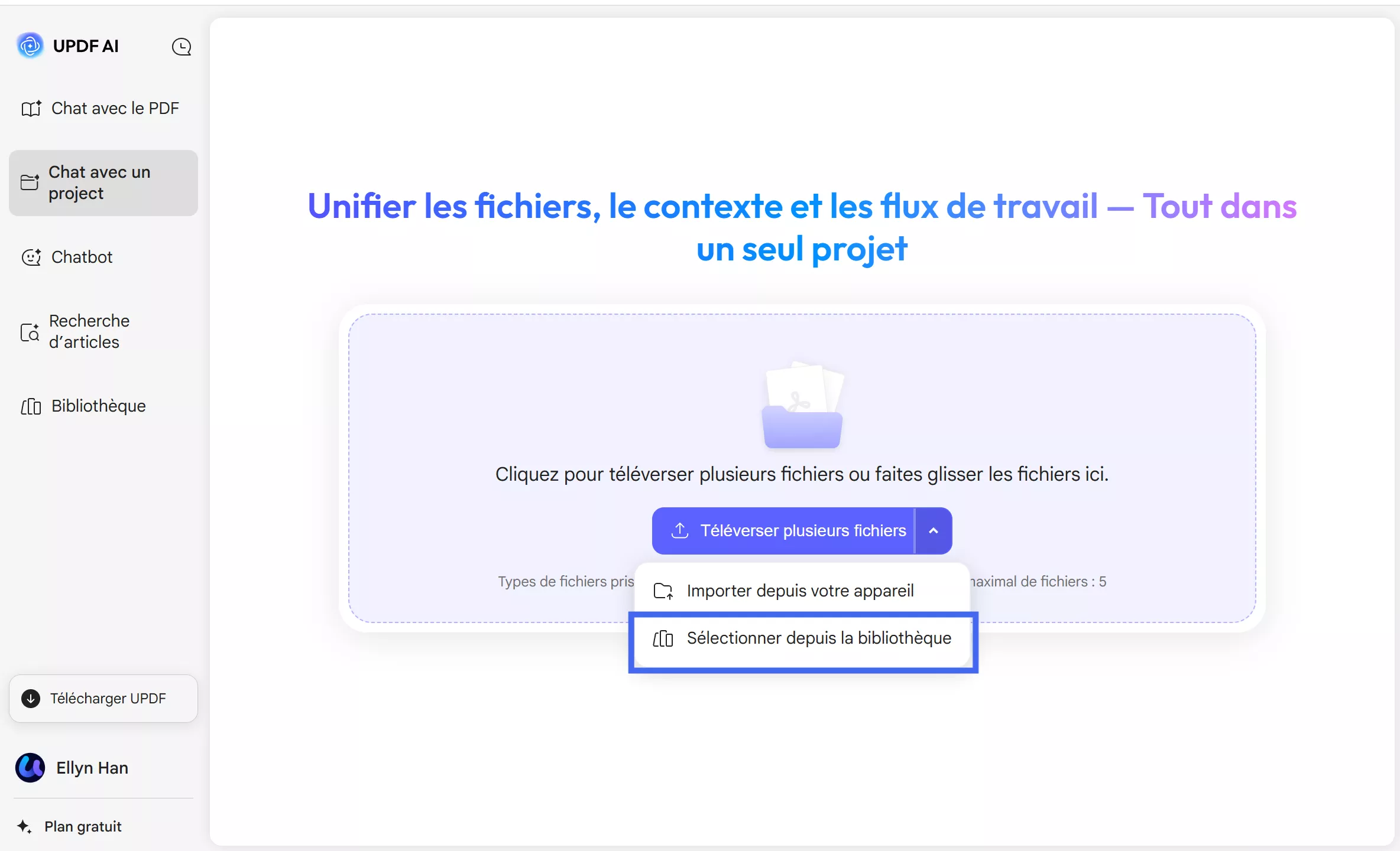 ouvrir un fichier dans un projet de chat