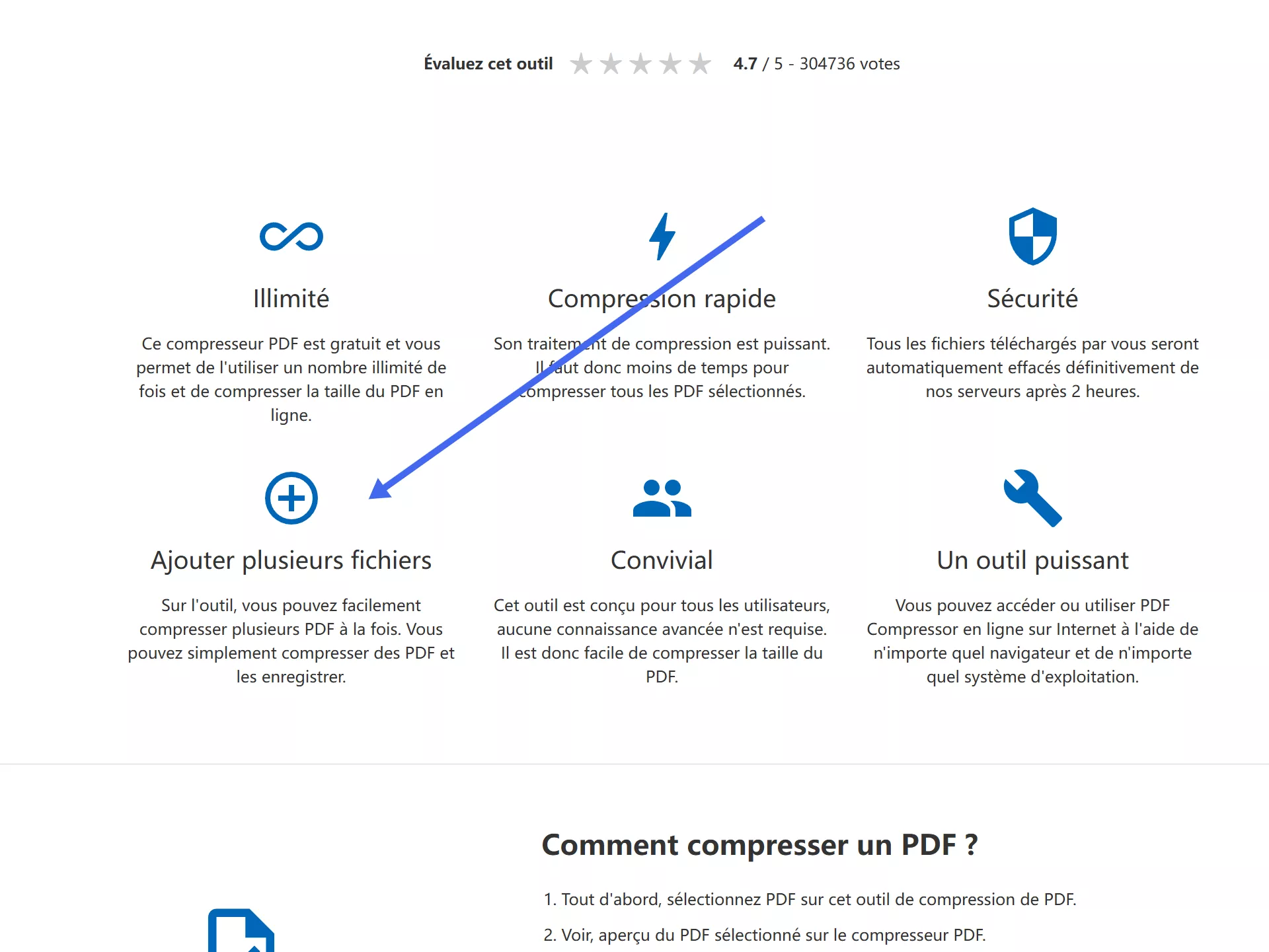 déclaration contredite sur le site de bigpdf