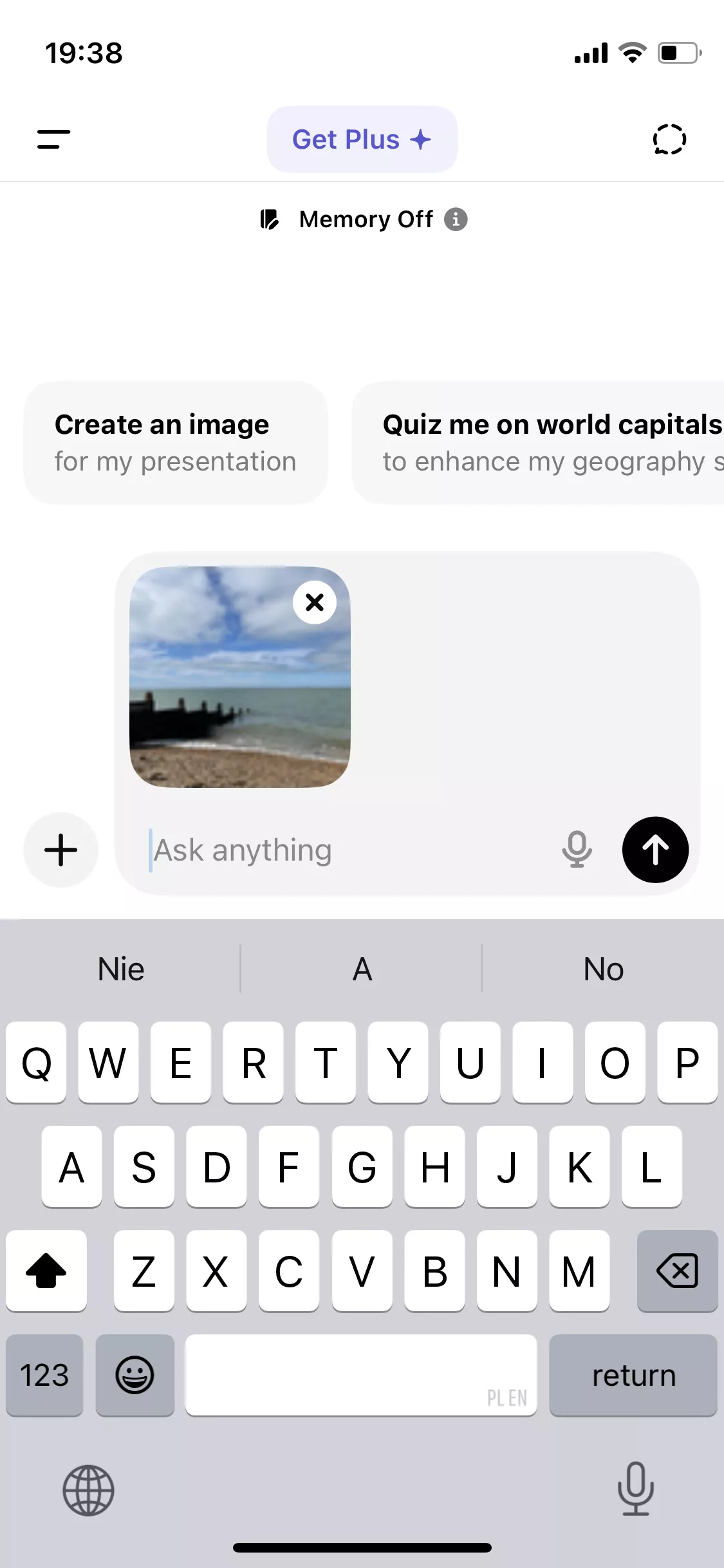 chat with image on mobile with chatgpt