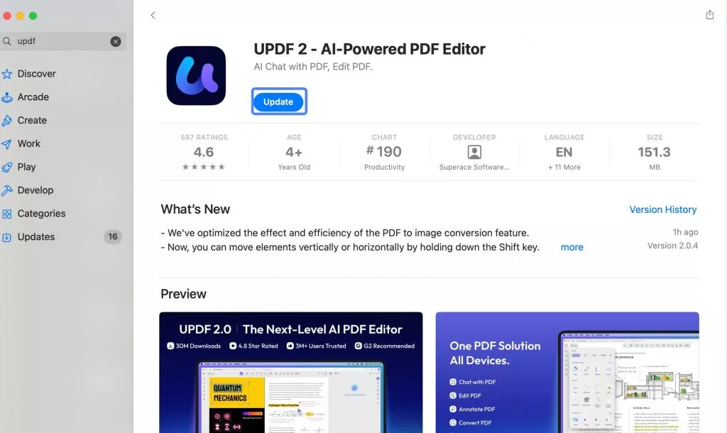 Instalar UPDF en Mac