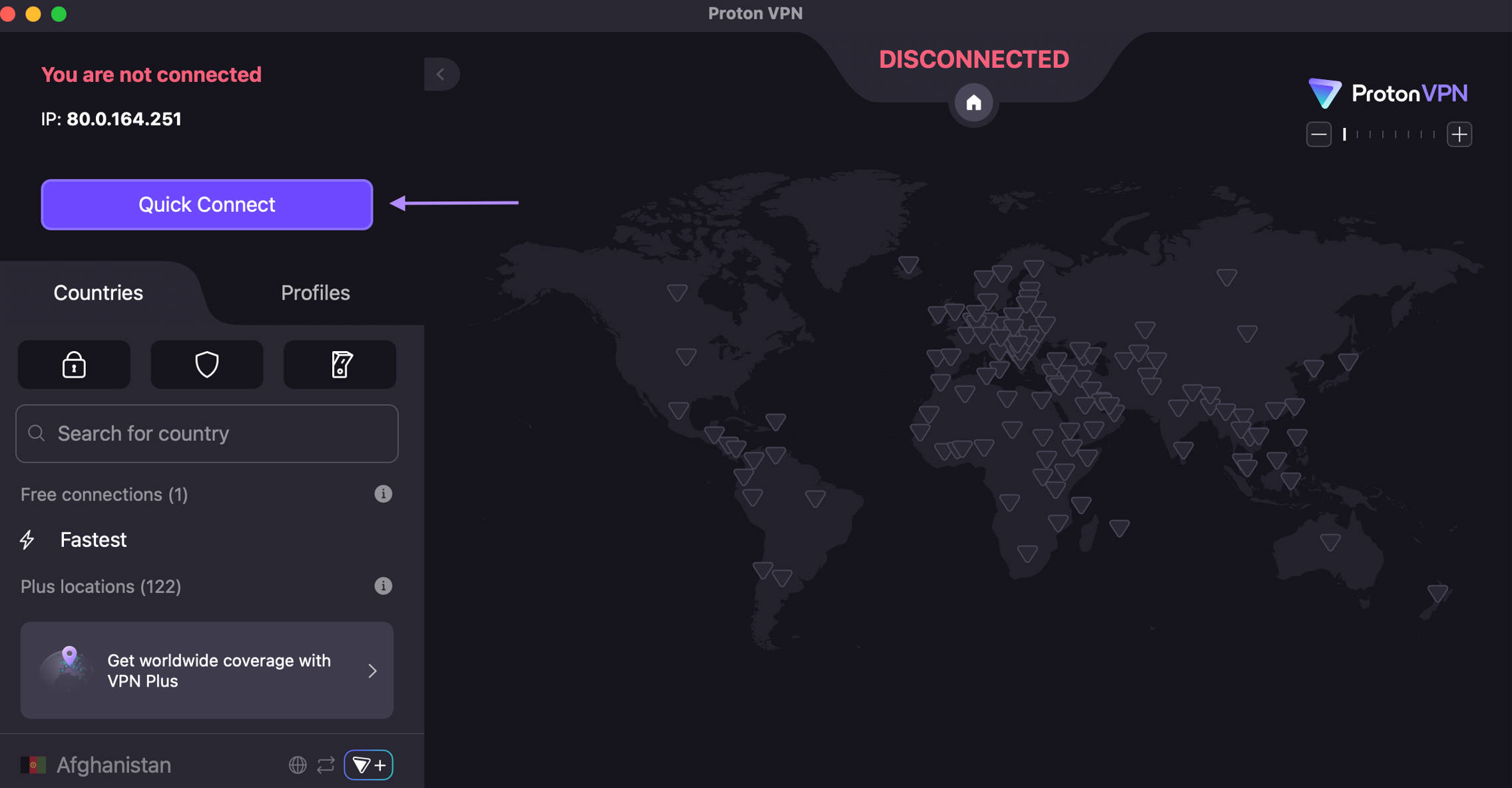 connect with protovpn