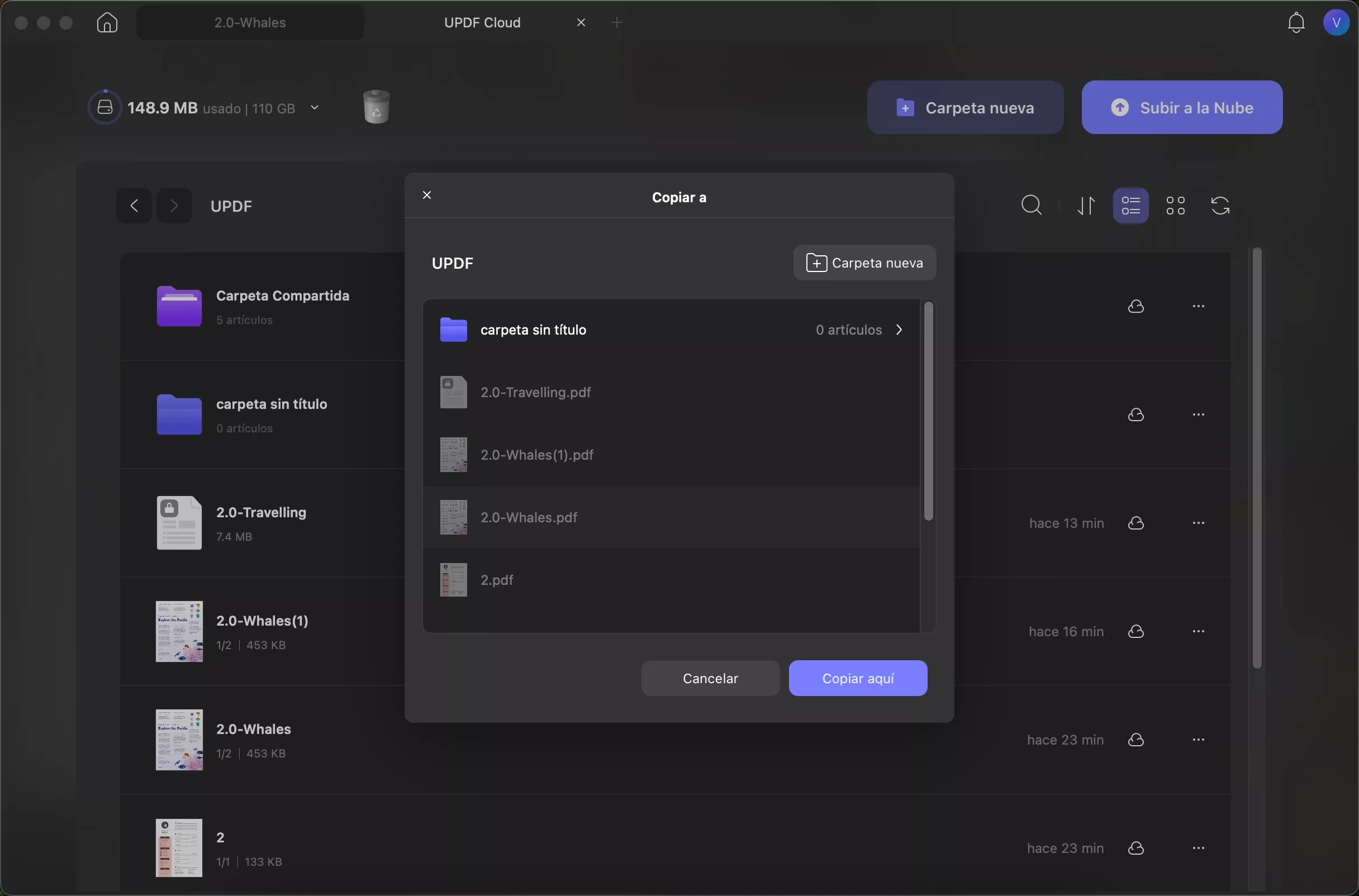 copiar archivos