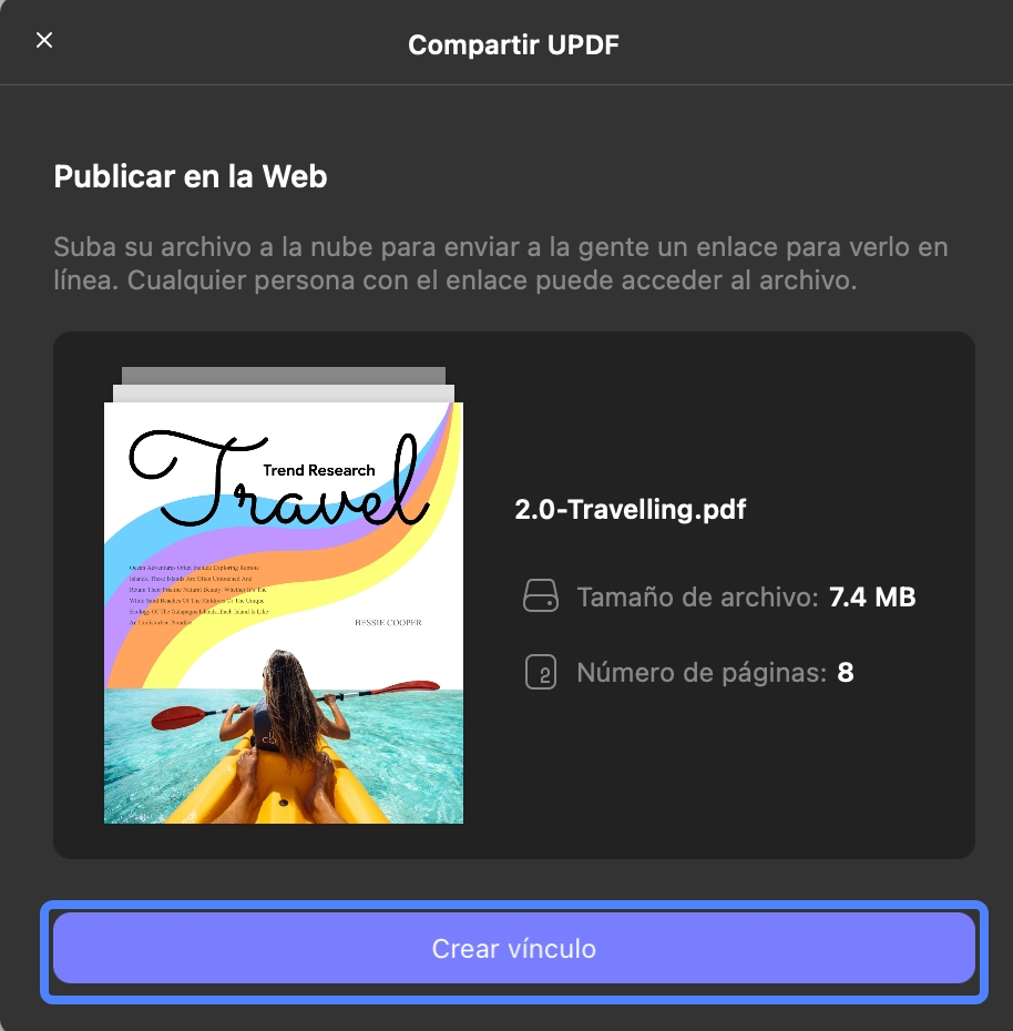 crear enlace para pdf updf mac