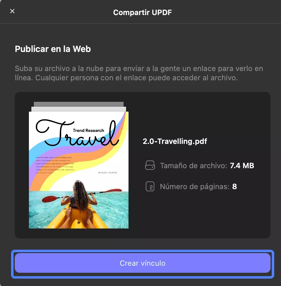 crear enlace para pdf updf mac