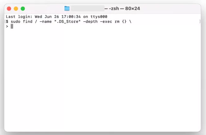 delete ds store files mac