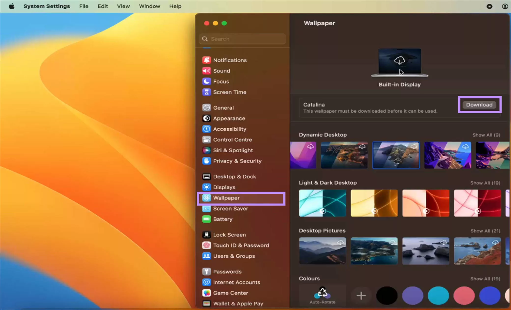 download and apply wallpaper mac