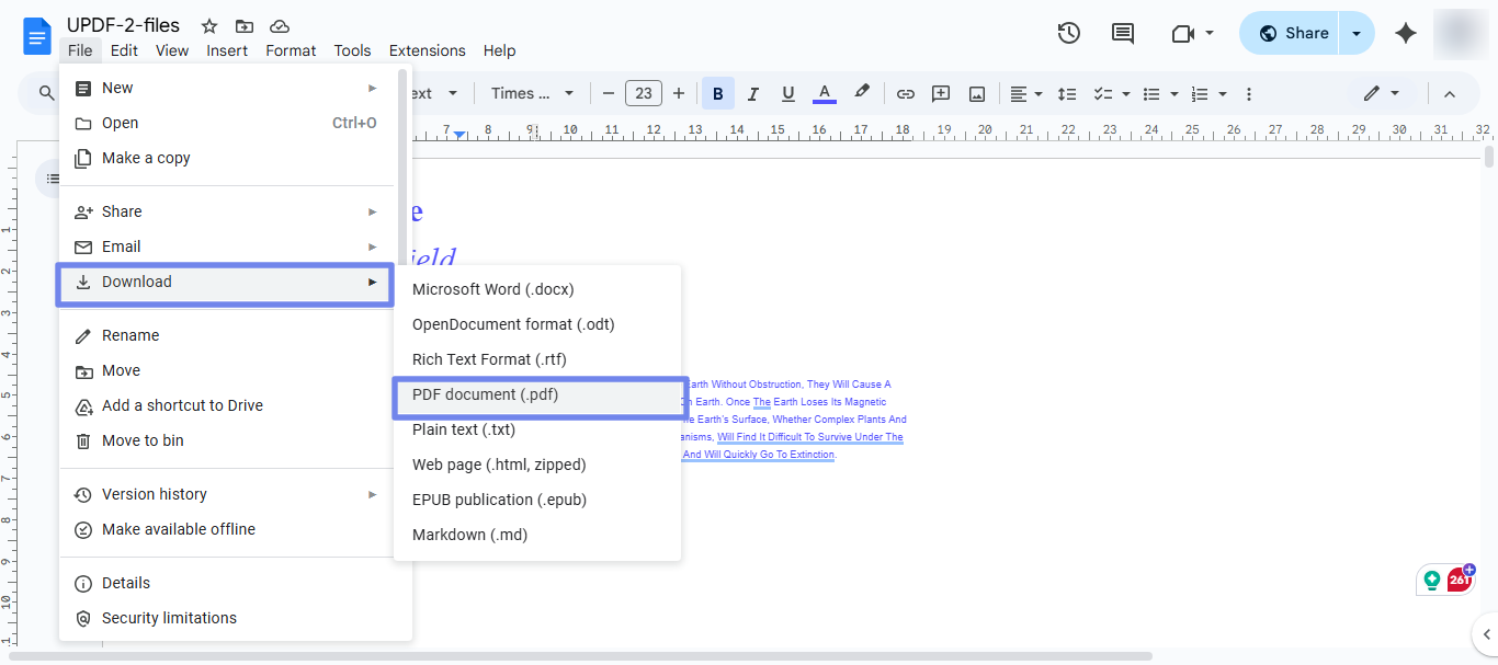 download file as pdf google docs