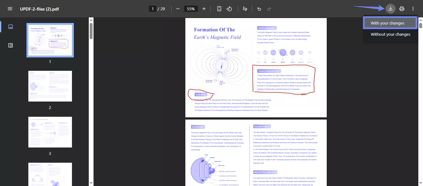 download the edited pdf chrome