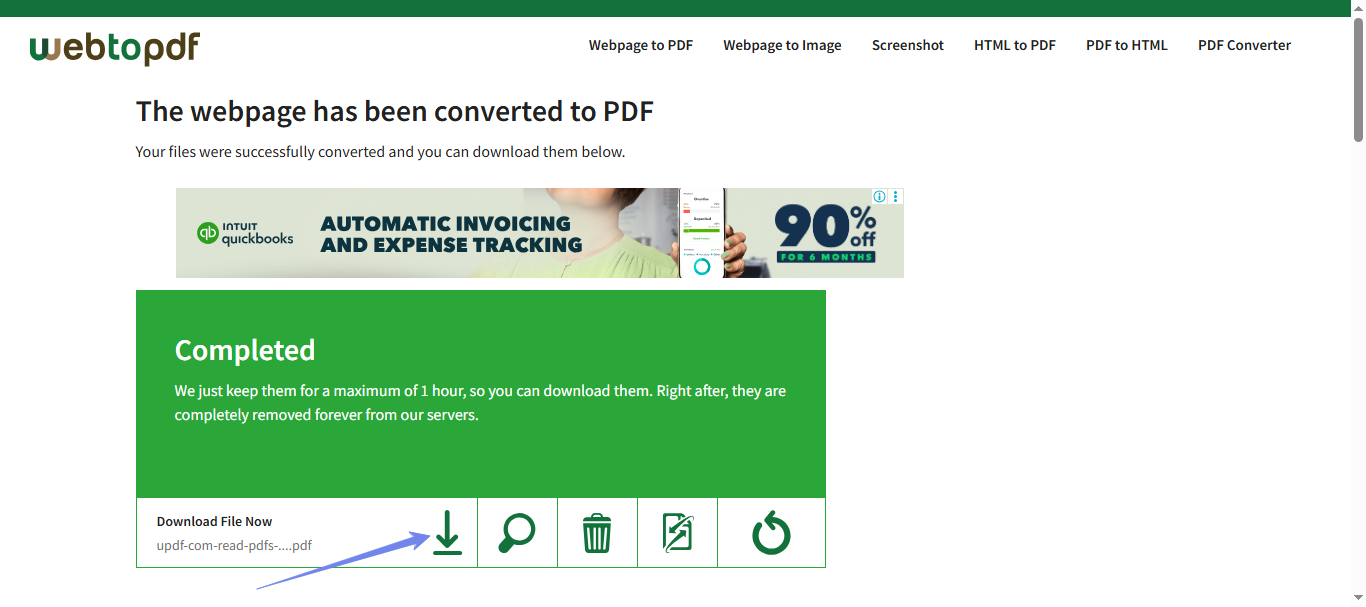 download your pdf webtopdf