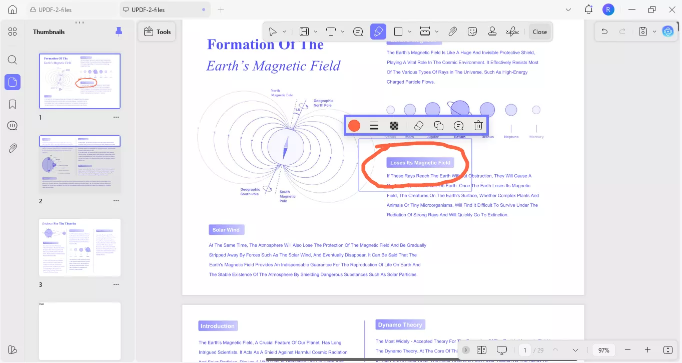 draw on pdf with updf windows