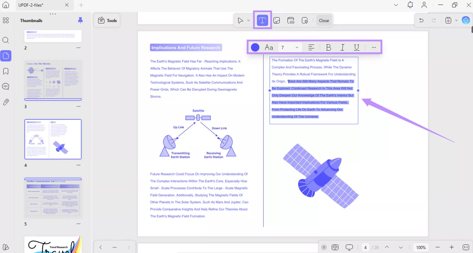 edit and customize pdf text updf windows