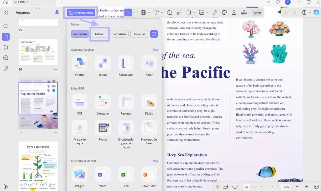 editar PDF OCR UPDF Windows