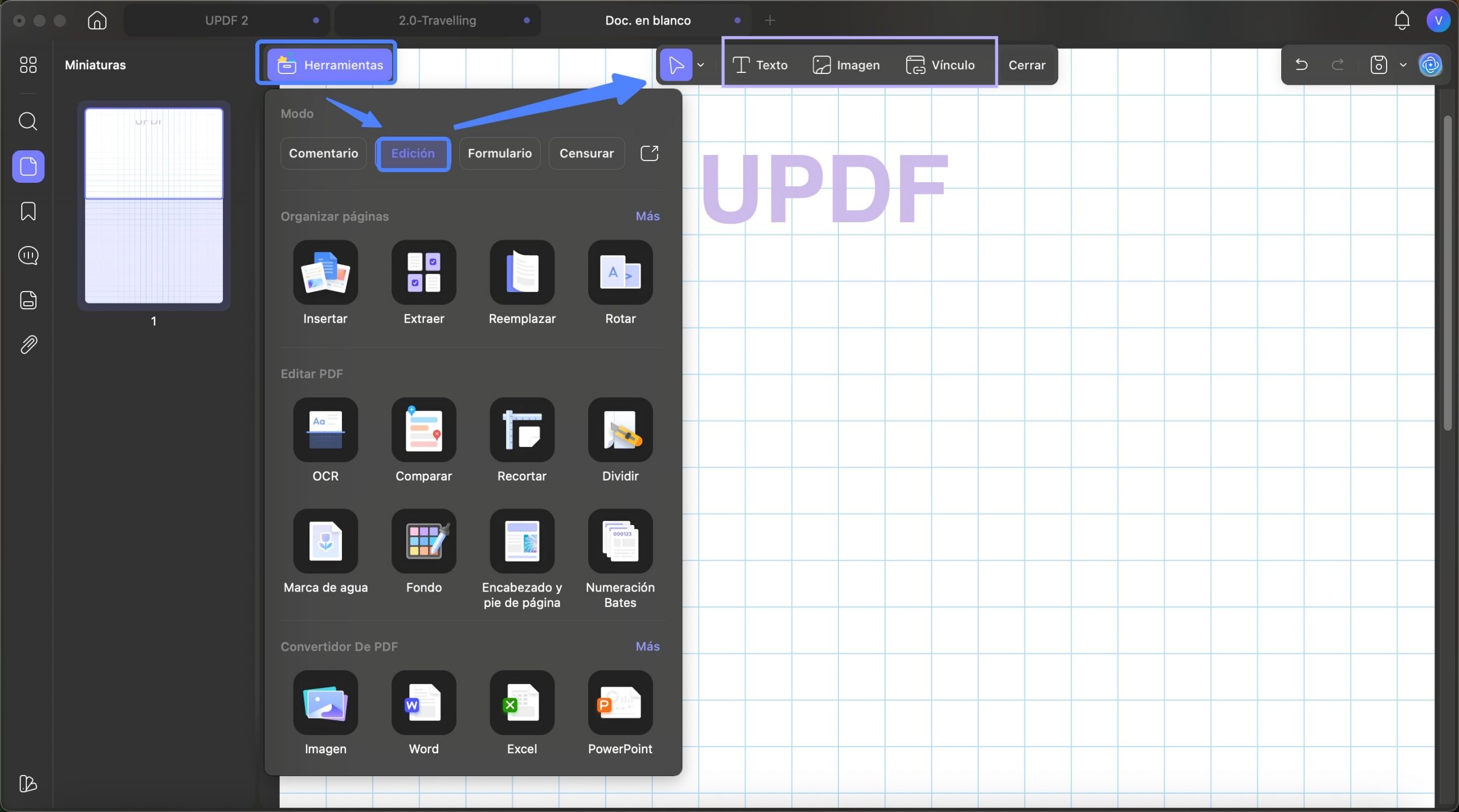 editar pdf updf mac