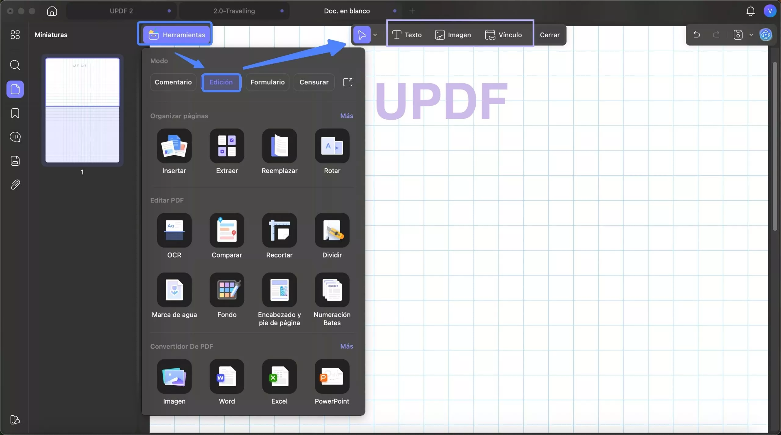 editar pdf updf mac 