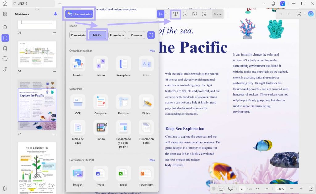 Editar PDF escaneado con UPDF en Windows
