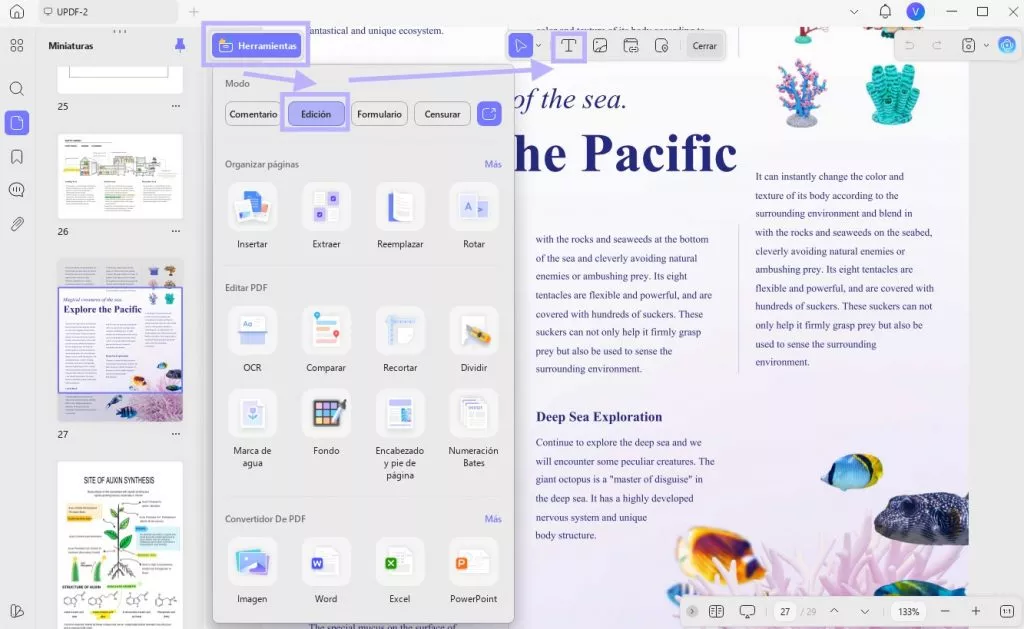 Editar PDF escaneado con UPDF en Windows