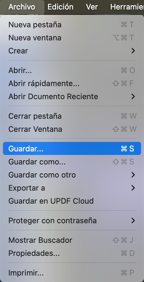 Guardar archivo