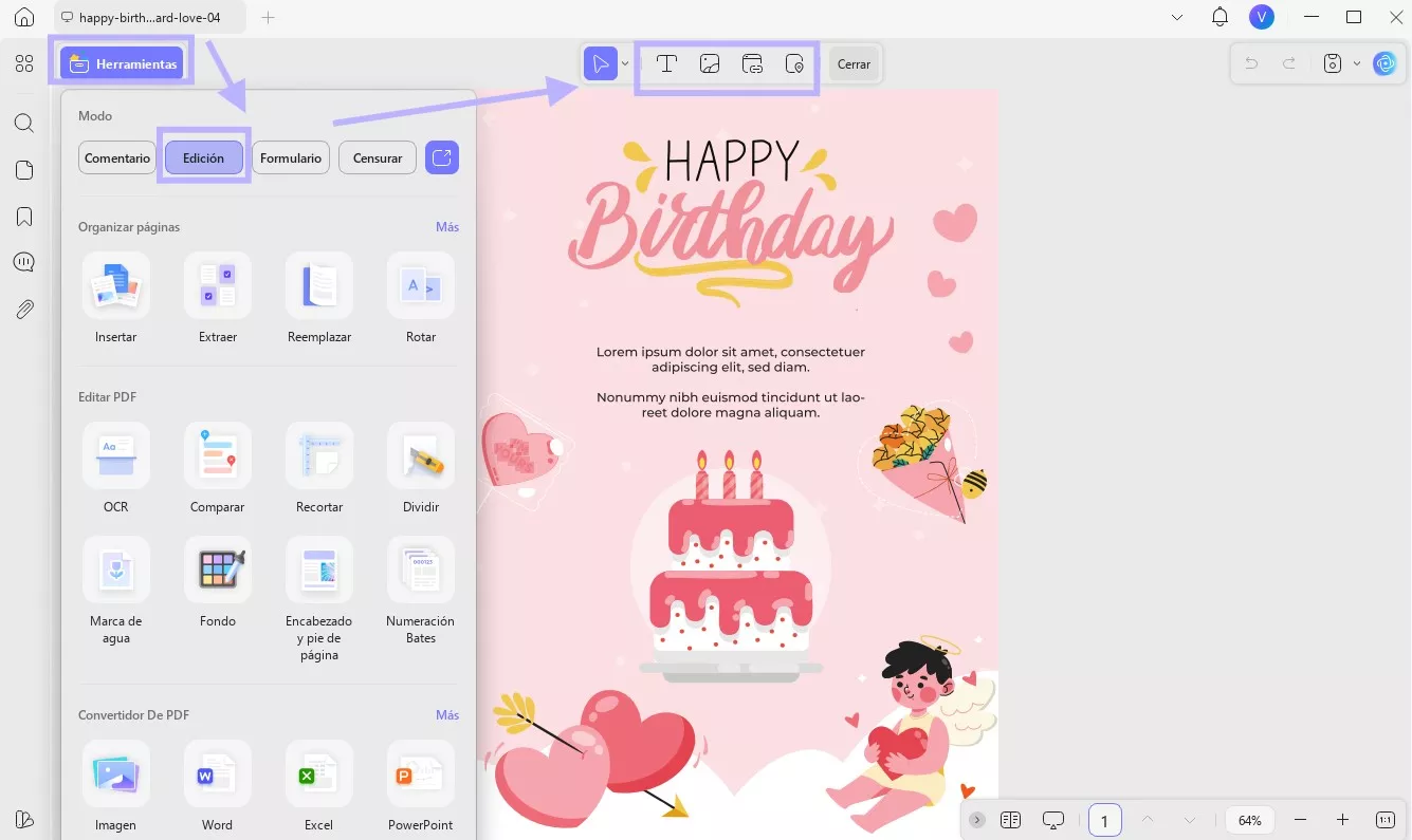 Personaliza los deseos de cumpleaños para mi novia