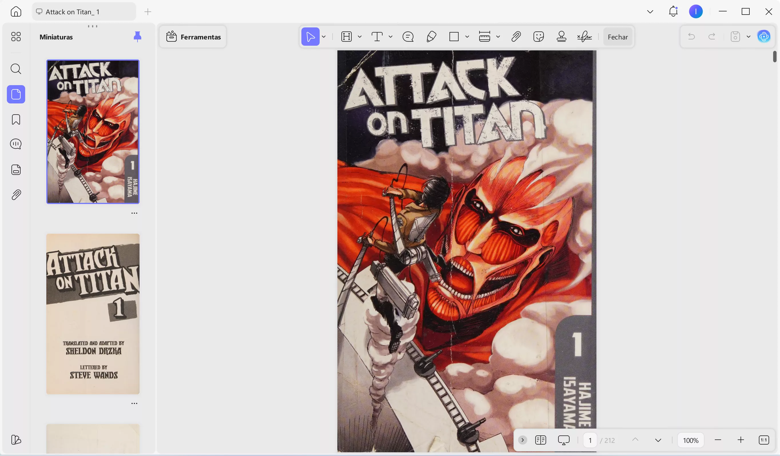 editar mangás em PDF