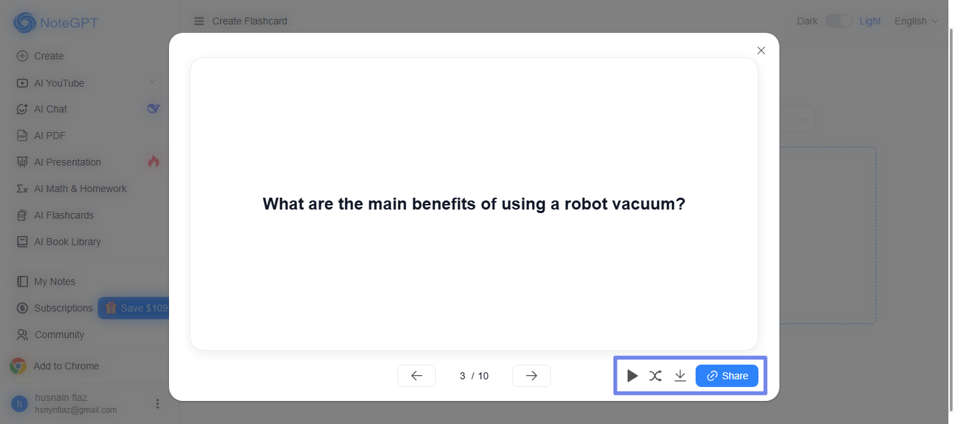  flashcards created notegpt