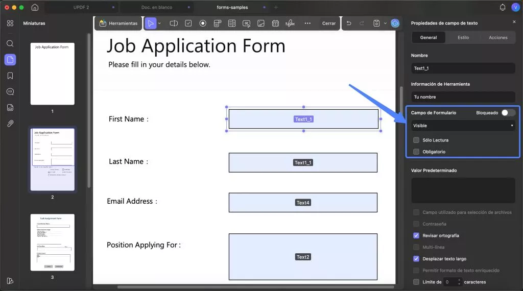configuración-de-campos-de-formulario-updf-mac