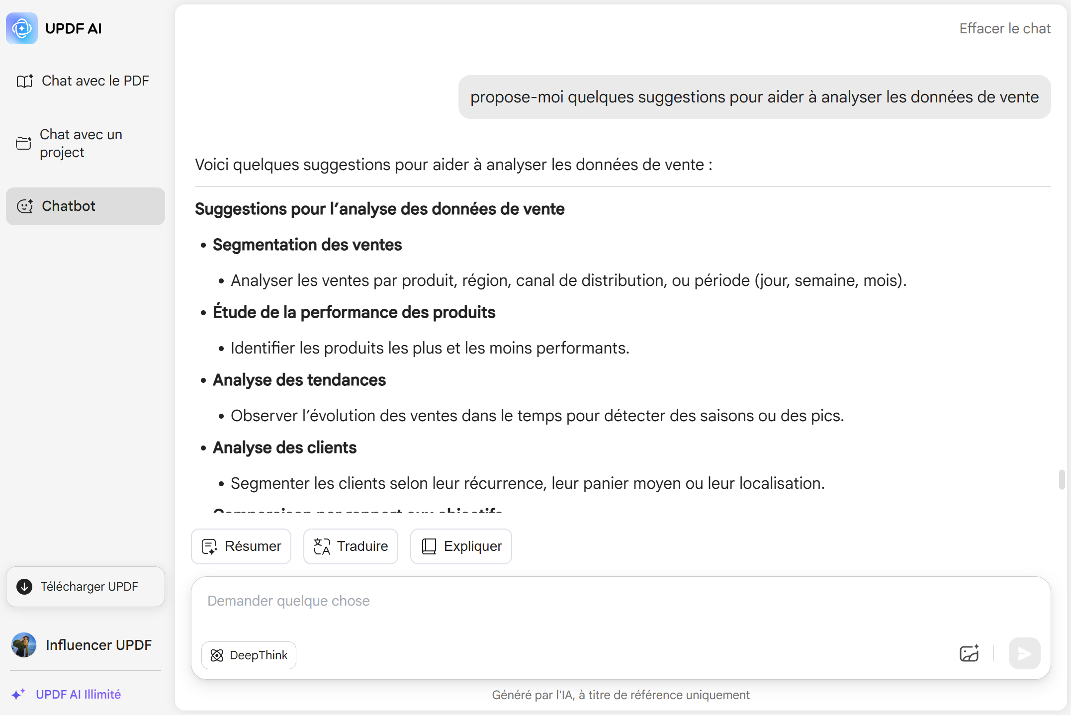 UPDF AI Générateur de prompts