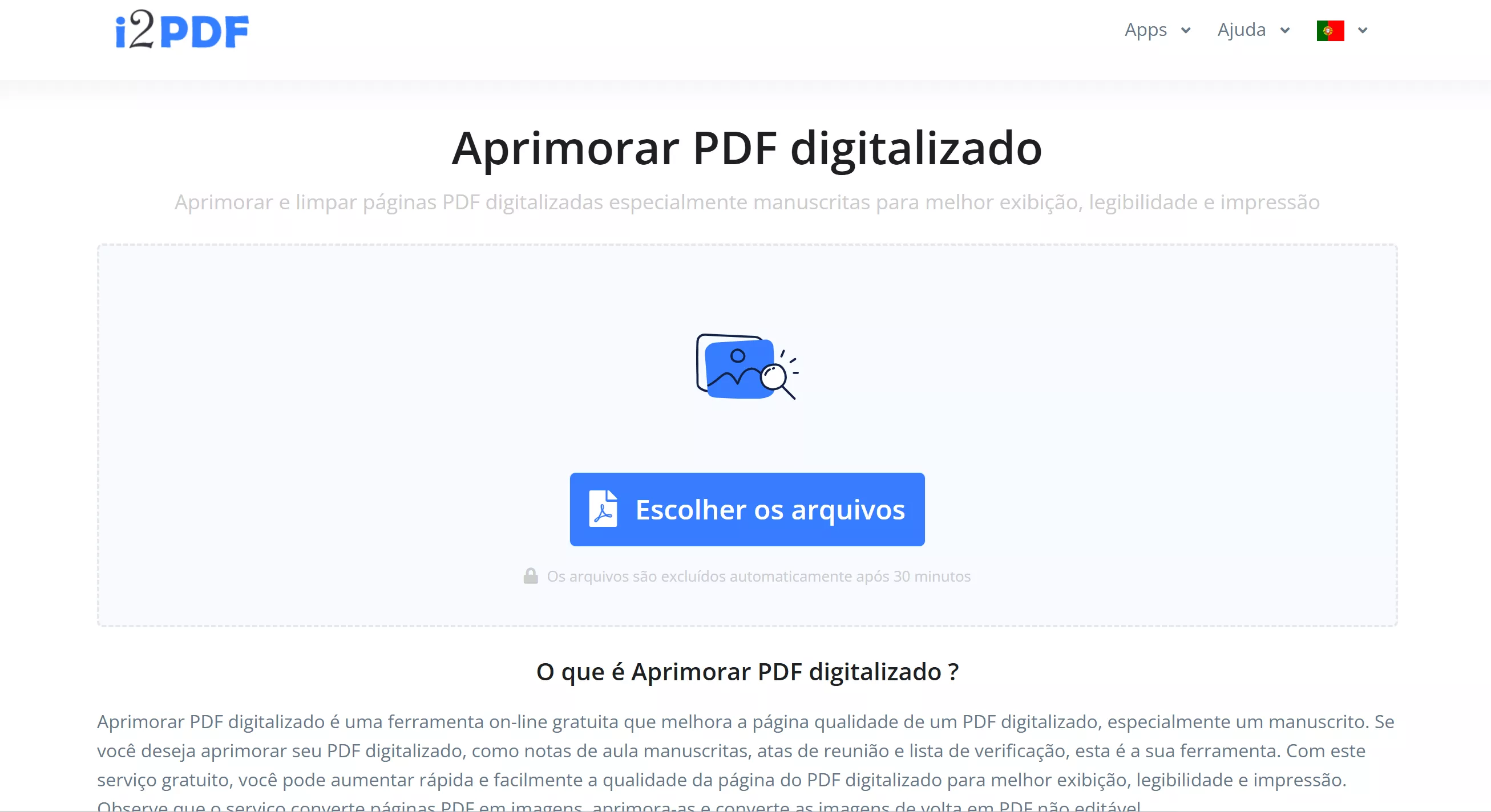 aprimorar pdf digitalizado