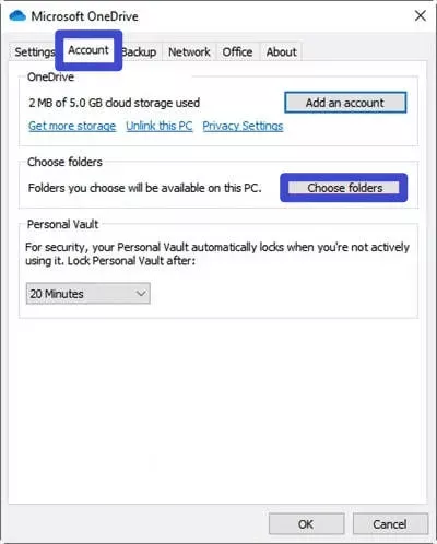 使用 OneDrive 同步資料夾