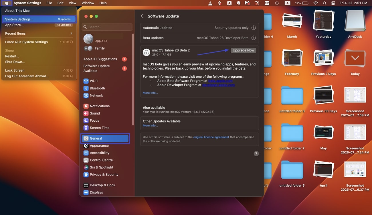 update mac now