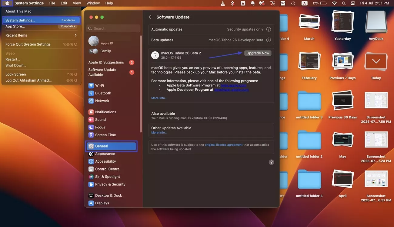 update mac now