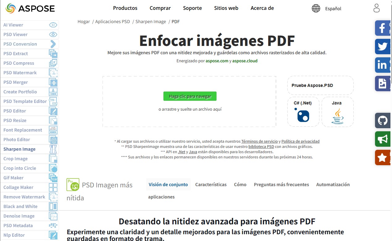 aclarar pdf aspose