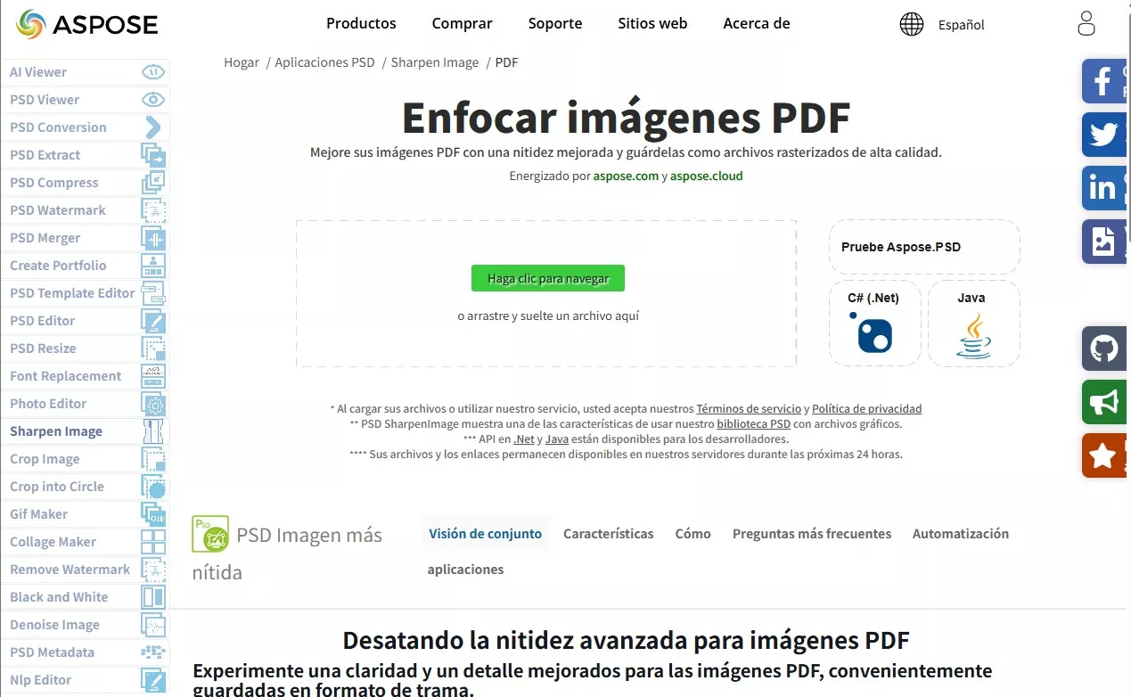 aclarar pdf aspose