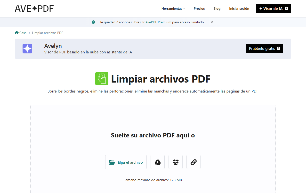 aclarar pdf AVEPDF
