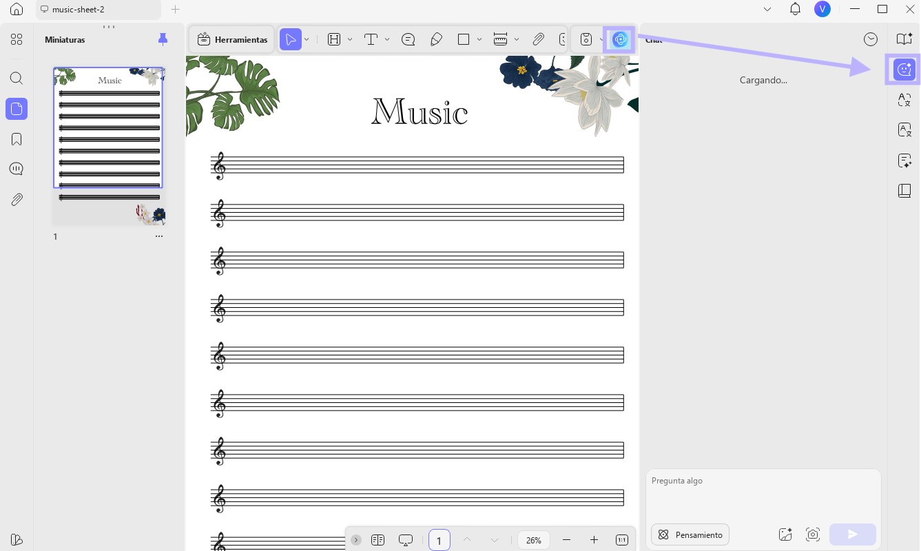 reproducir partituras desde pdf updf