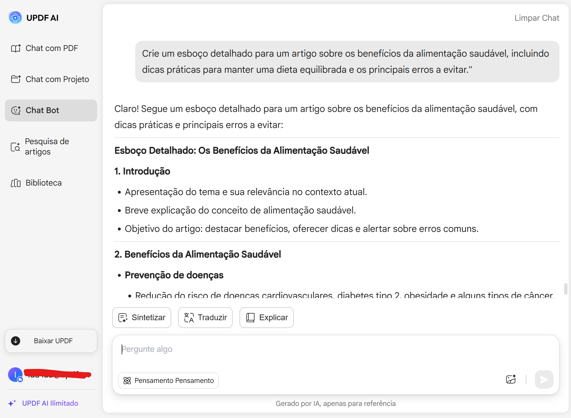 Gerador de Roteiros UPDF AI