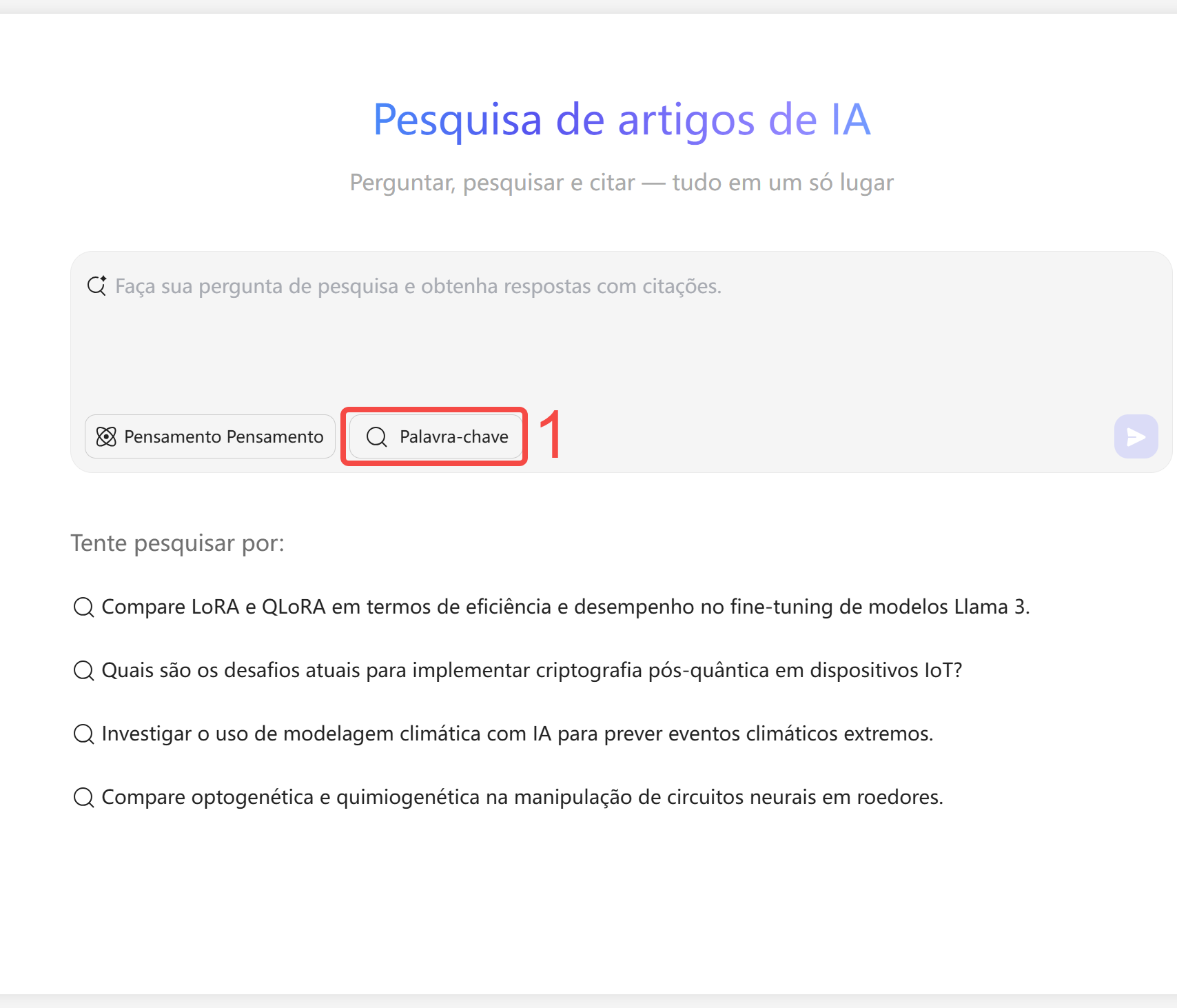 pesquisa de artigos