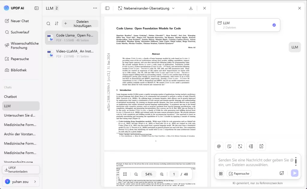hinzugefügten Forschungsarbeiten interagieren