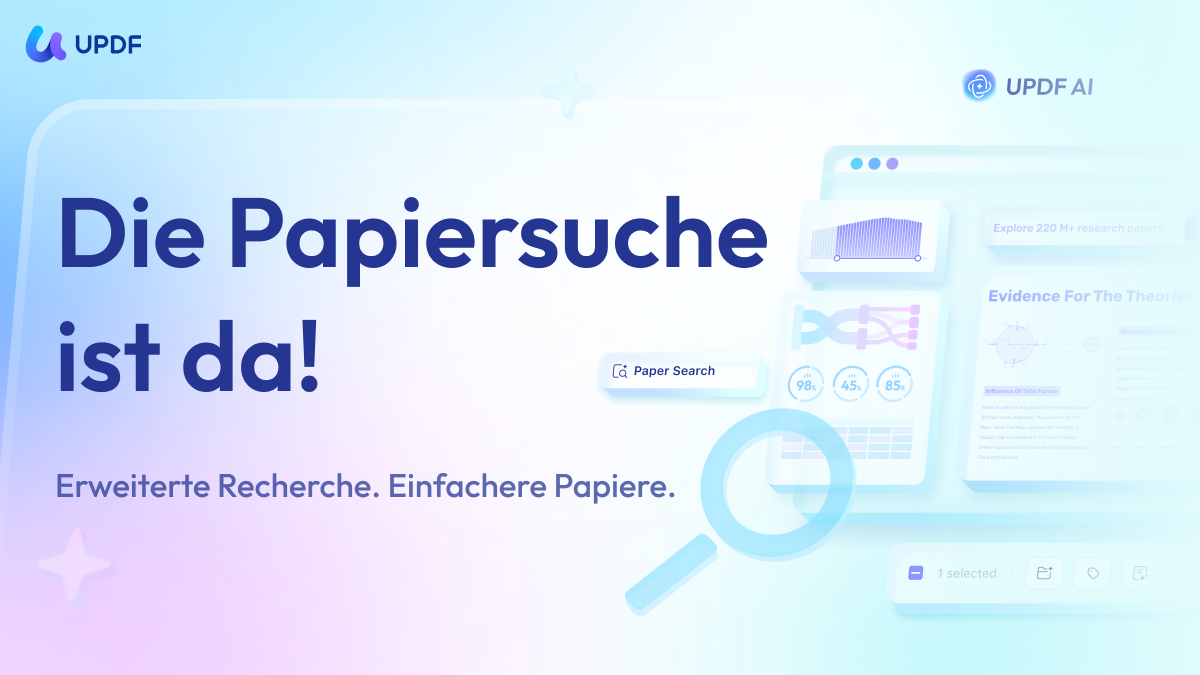 Papiersuche in UPDF AI Online