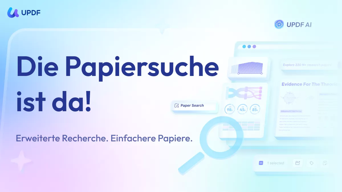 Papiersuche in UPDF AI Online